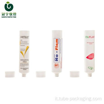 Tubo cosmetico in plastica da 60 ml per crema mani